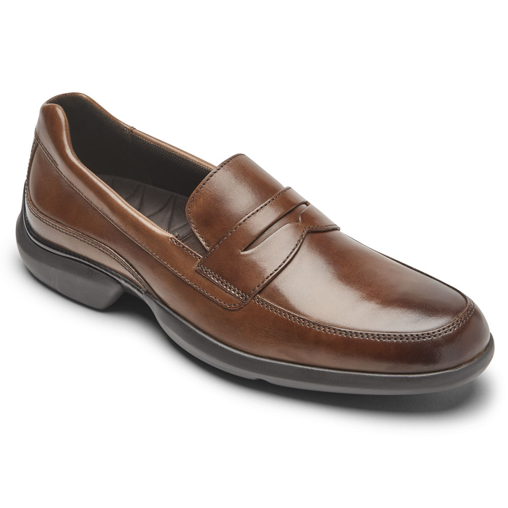 Rockport Loafers For Mens Brown - Total Motion Advance Penny - CY9723804